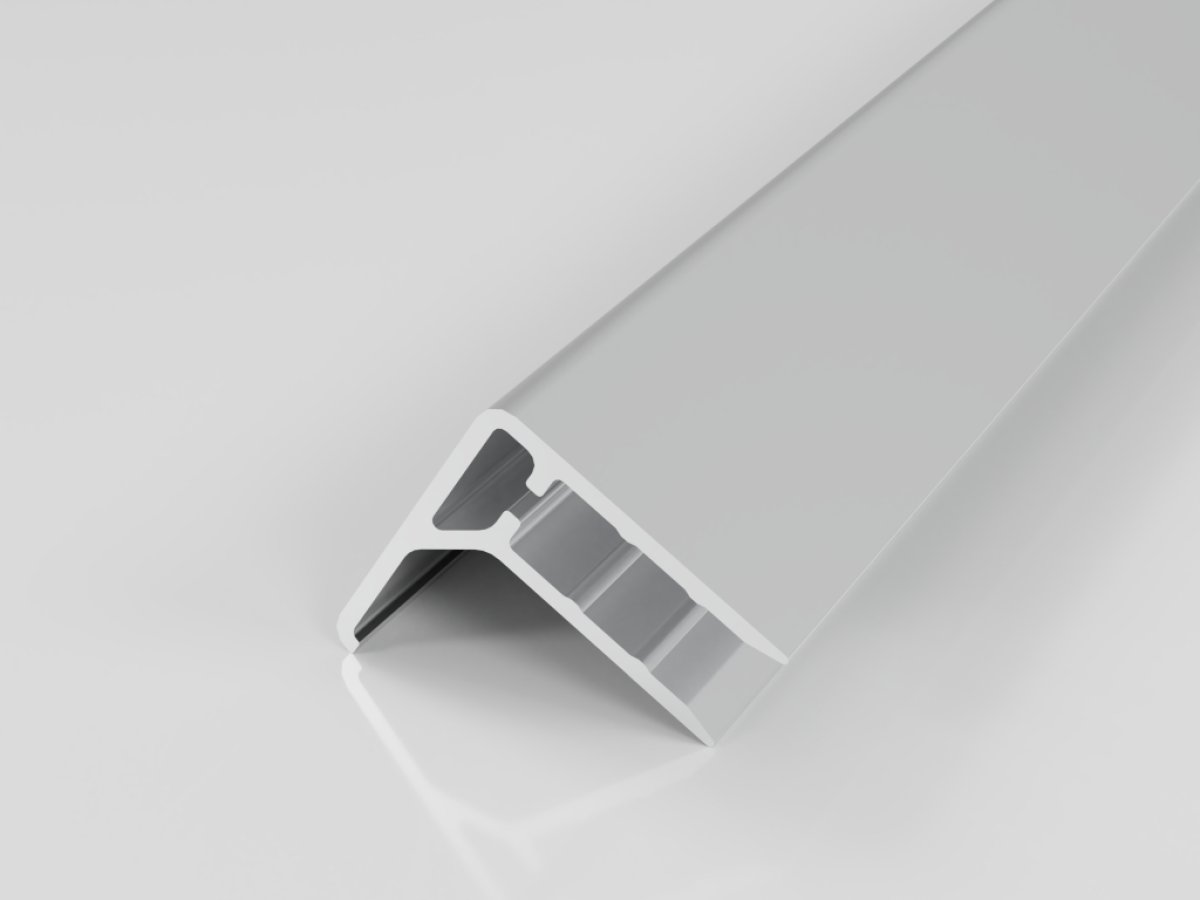 Hliníkový profil ukončovací F 6mm délka do 3500 mm Hliníkový profil ukončovací F 6mm délka do 3500 mm