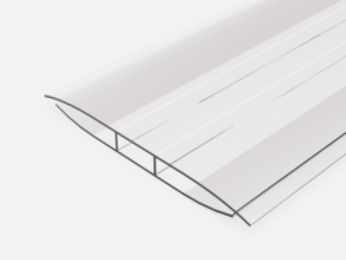 Polykarbonátový profil spojovací H 4 mm čirý od 4000 mm Polykarbonátový profil spojovací H 4 mm čirý od 4000 mm